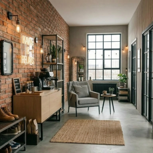 Industrialny korytarz w domu loft – jak urządzić funkcjonalną przestrzeń w stylu loft?